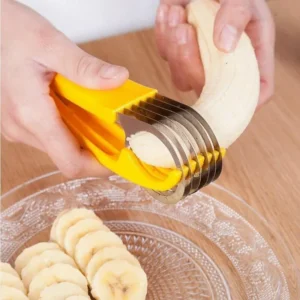 Kitchen Vegetable Cutter Peeler Salad Slice Stainless Steel Banana Cutter