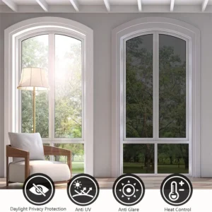 0.9M Wide Window One Way Privacy Film Static Cling