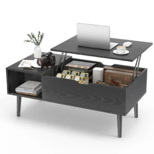 JHK Lift Top Coffee Tables For Living Room 39.37"x19.7" Adjustable Storage Shelf Easy Lift Or Lower