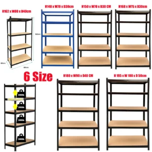 DayPlus Shelf 5 Tier Garage Shelving Heavy Duty Adjustable Storage Shelving Unit